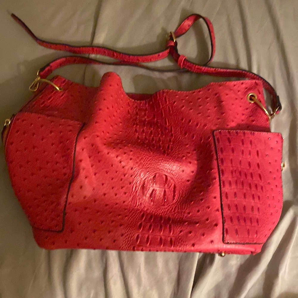 100% AUTHENTIC pink crocodile skin bag | Excellent condition